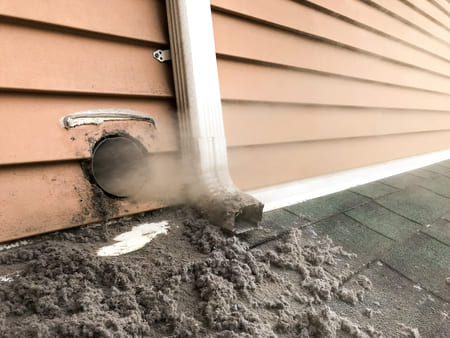 Dryer duct cleaning